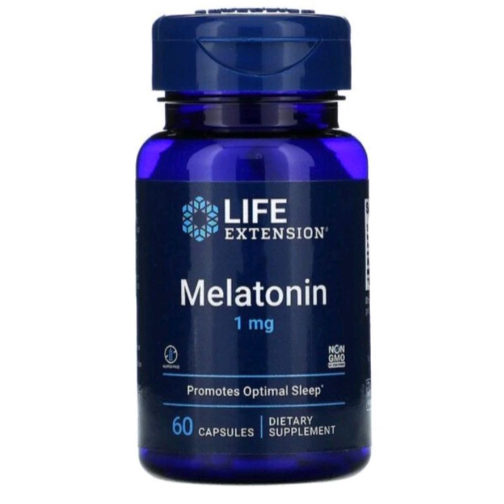 life extension melatonin 1 mg 60.capsules