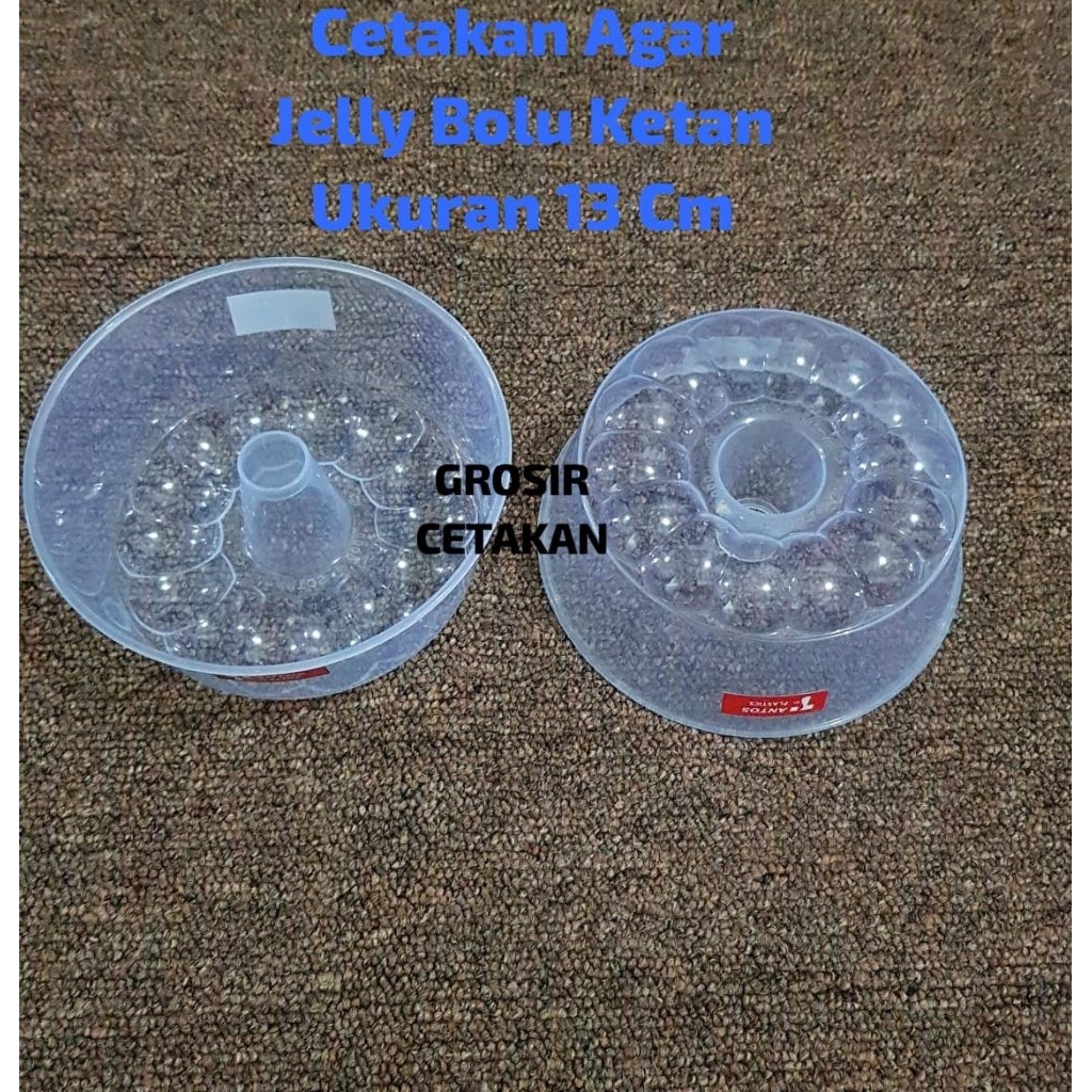 3pcs Cetakan Agar Jelly Bolu Kukus Bolu Ketan Keju Lumer Mini Uk 13cm