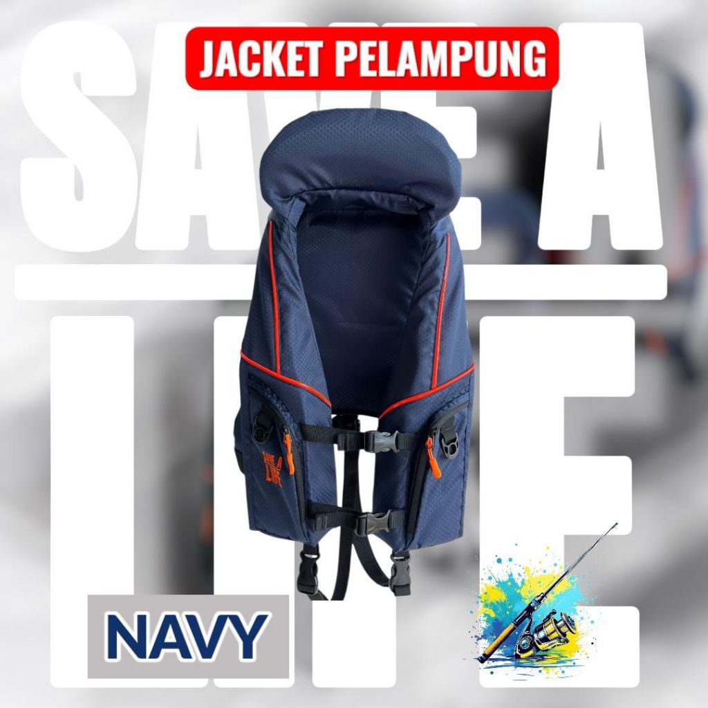 SAVE A LIFE Life Jacket Rompi Pelampung Mancing