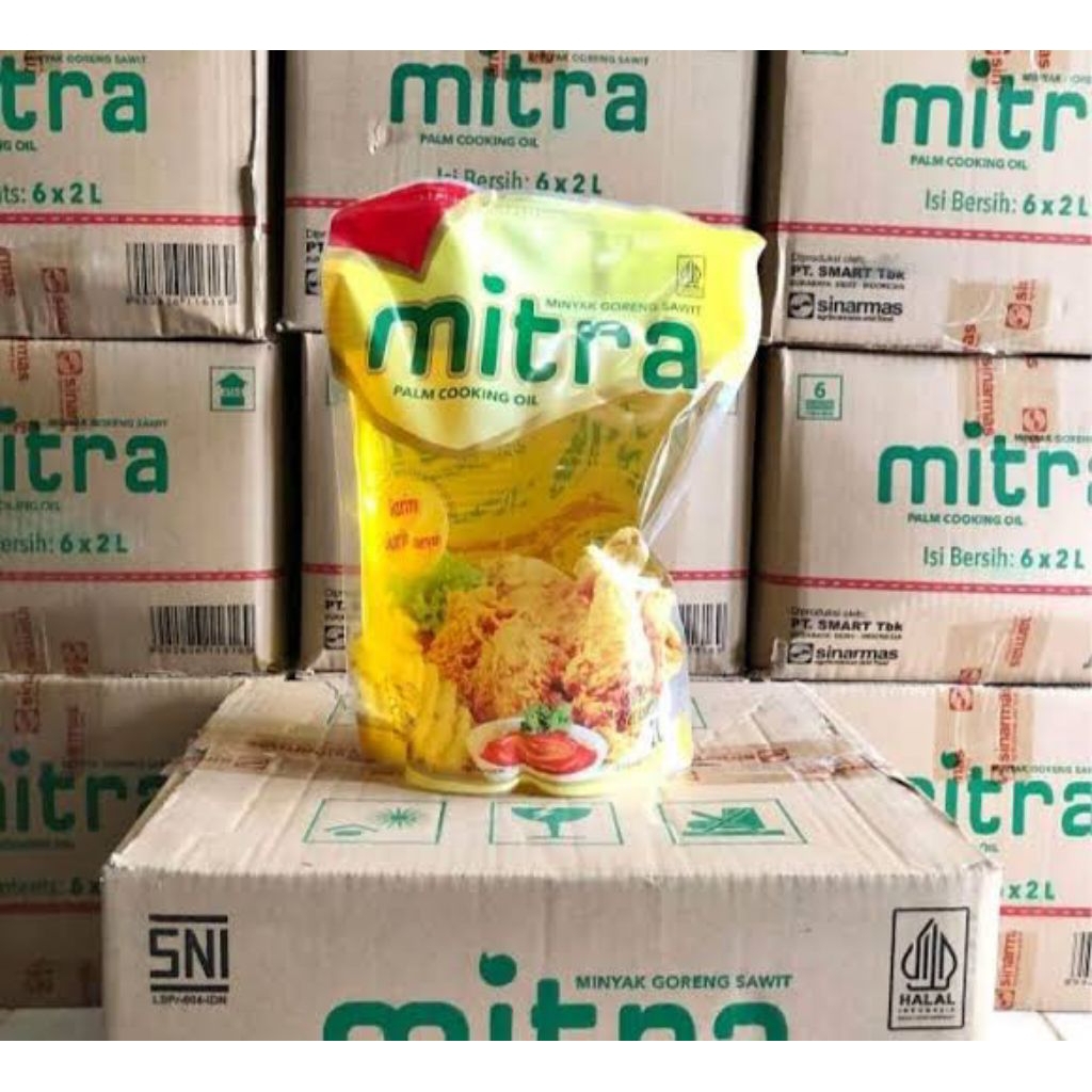 

Minyak goreng Mitra 2 liter 1 dus