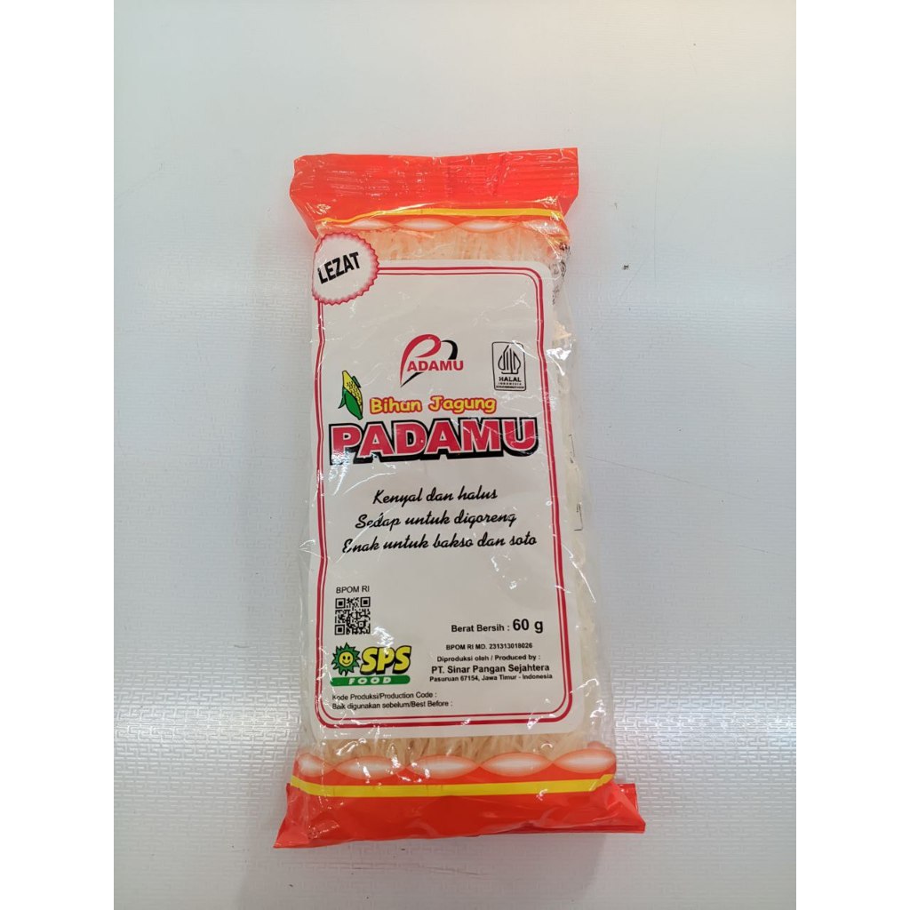

Padamu Bihun Jagung Berat Bersih 60 Gram