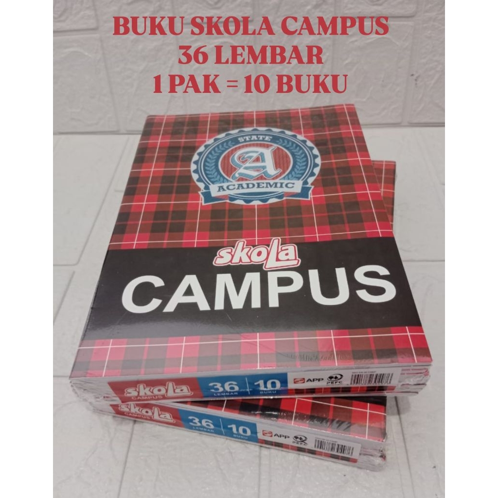 

(1 PAK) Buku Campus SKOLA 36 Lembar / Buku Big Boss Campus SKOLA 36