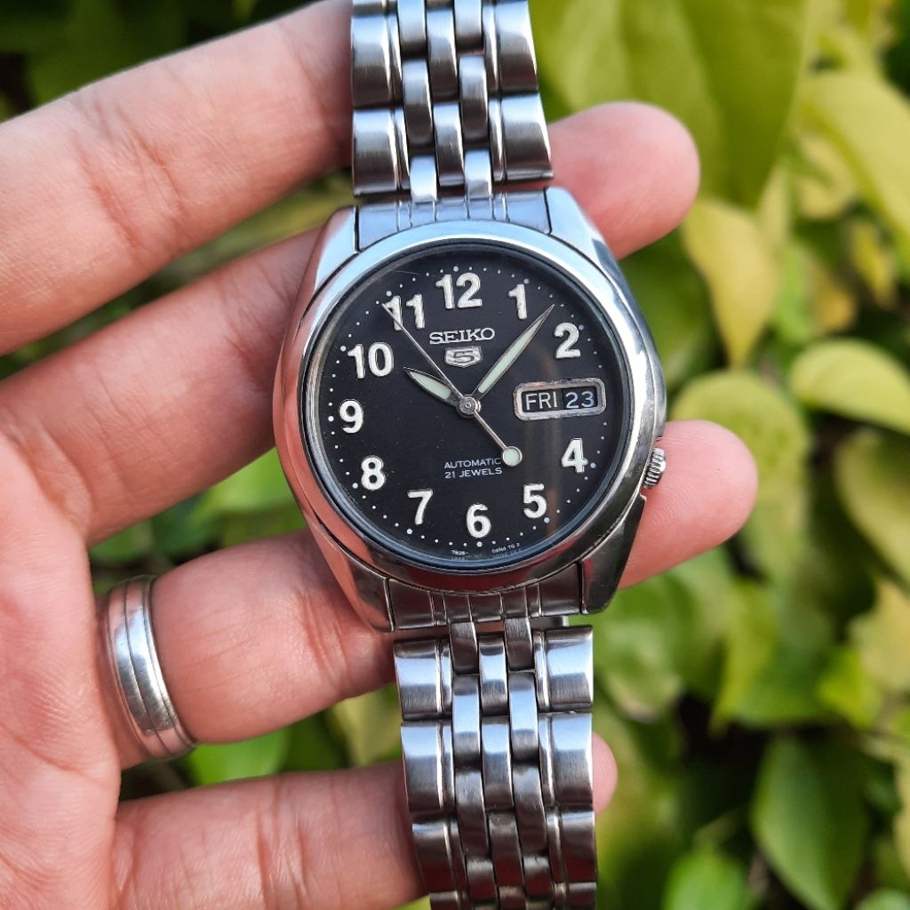 Seiko 5 Military SNK381K1 Black Hitam 7S26-01V0 SNK381 Automatic