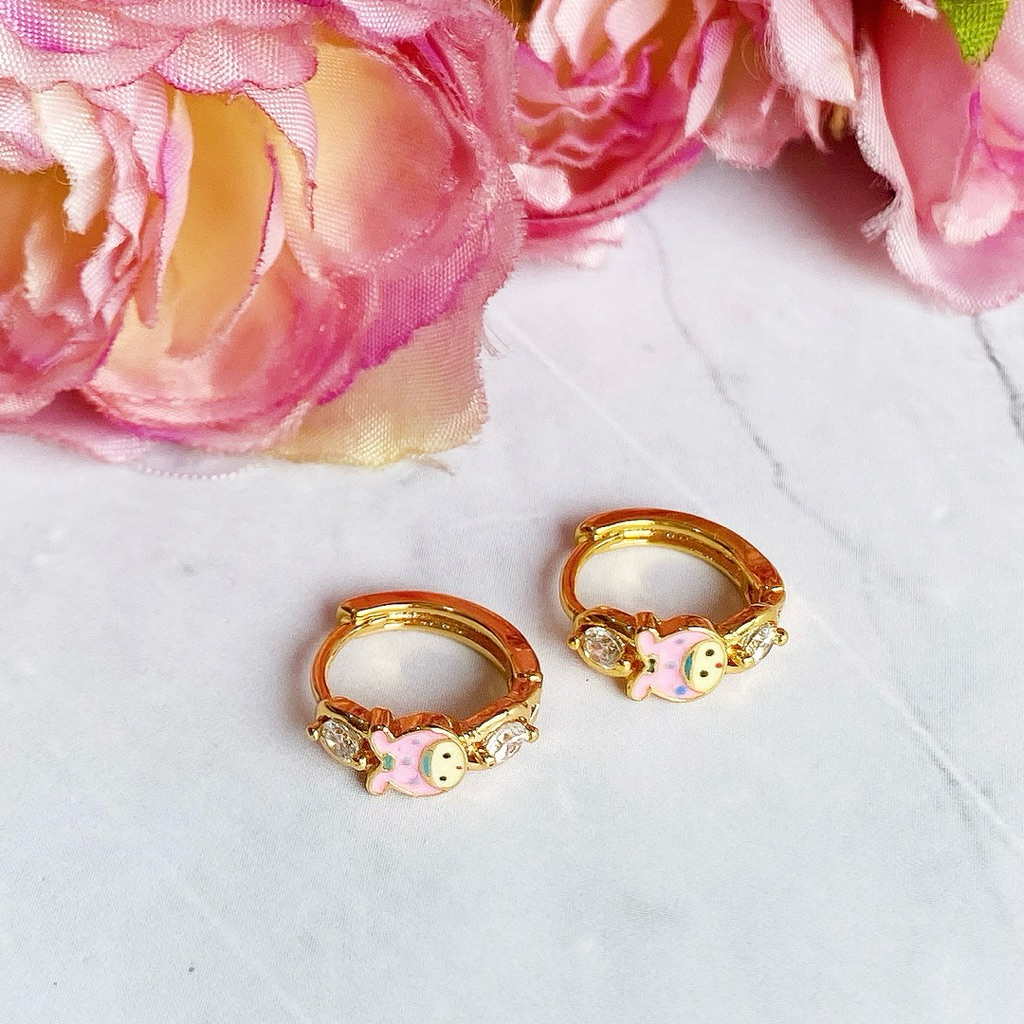 Anting Anak Strawberry Baby Lapis Emas