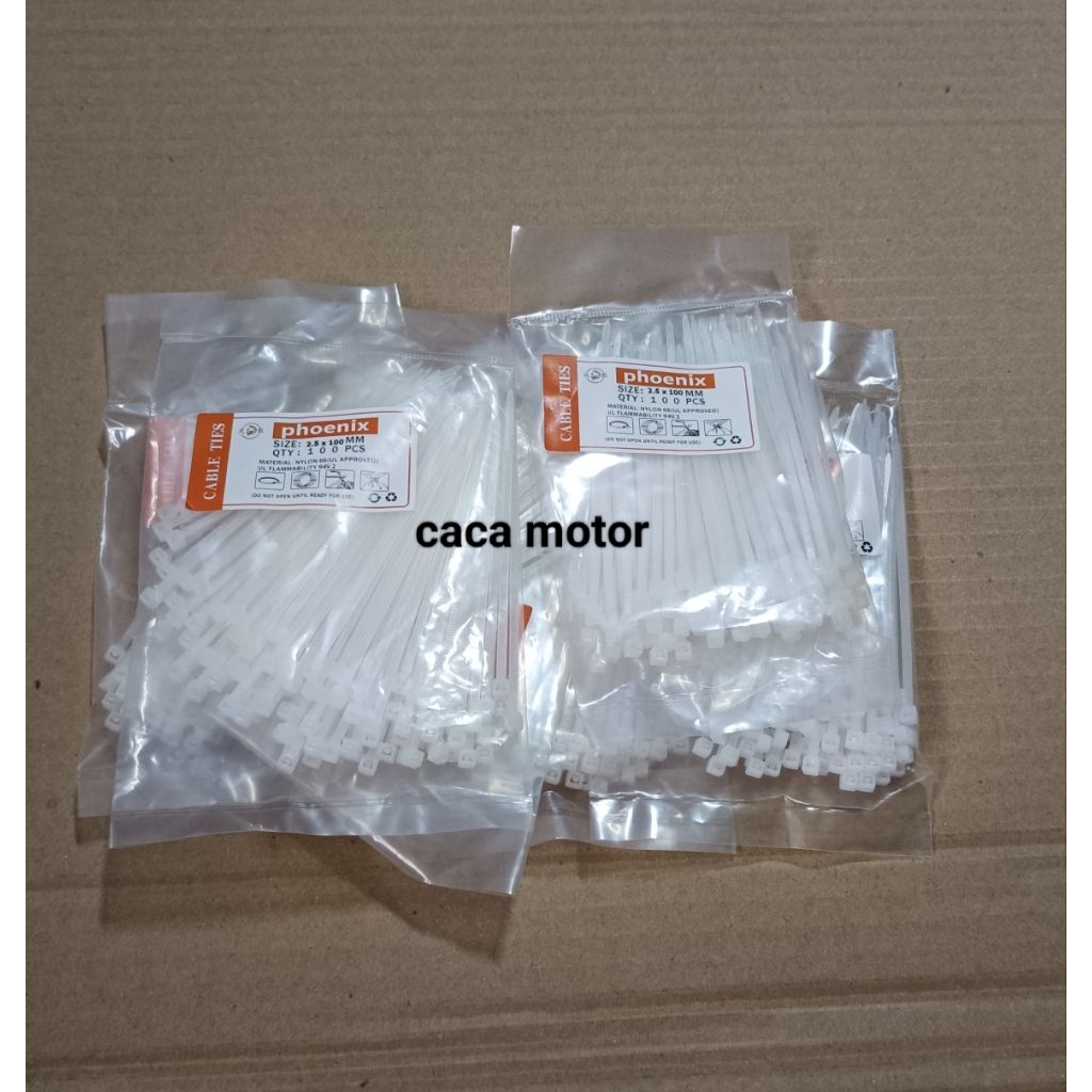 

TALI TIS CABLE TIES 2.5×100 mm = 100 pcs (warna random)