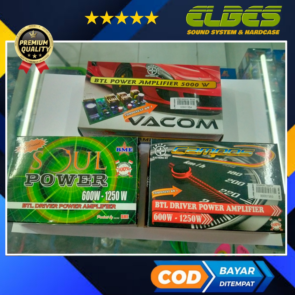 Kit Driver power BTL VACOM CAMPOS SOUL 600W - 5000W