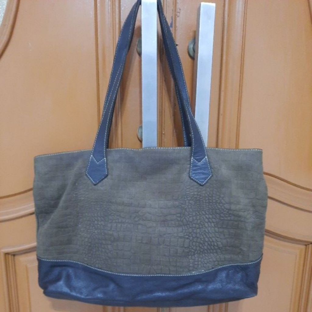 Tote Bag Kulit Gajah, Kulit Hewan Asli, Tas PL
