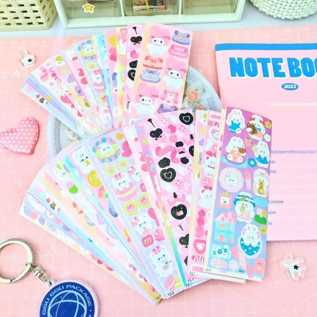 

Cute Hologram Sticker Deco DIY Photocard Buku Jurnal Journaling Pet Adventure Colorfull Cartoon Stiker Kartun Lucu Alat Tulis Perlengkapan Sekolah Ecer Satuan