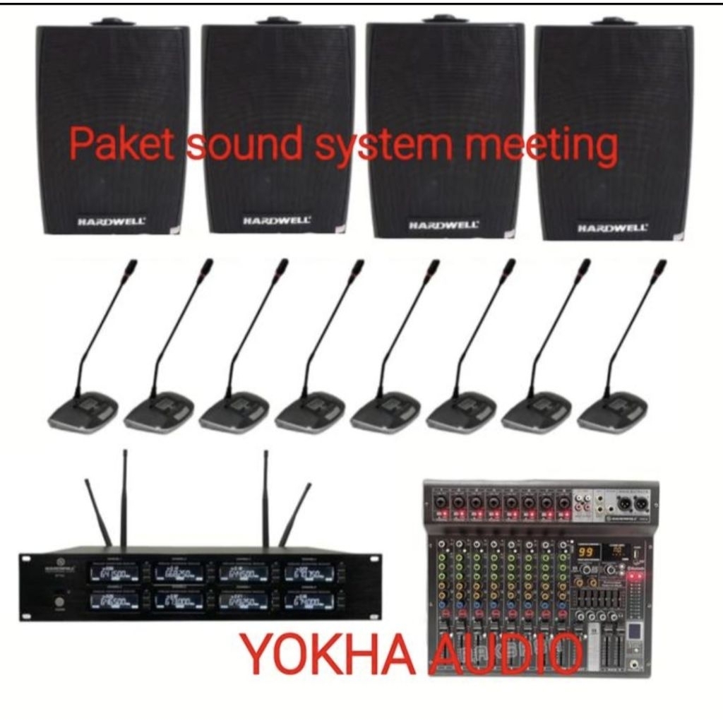 paket sound sistem meeting speaker hardwell original bluetooth