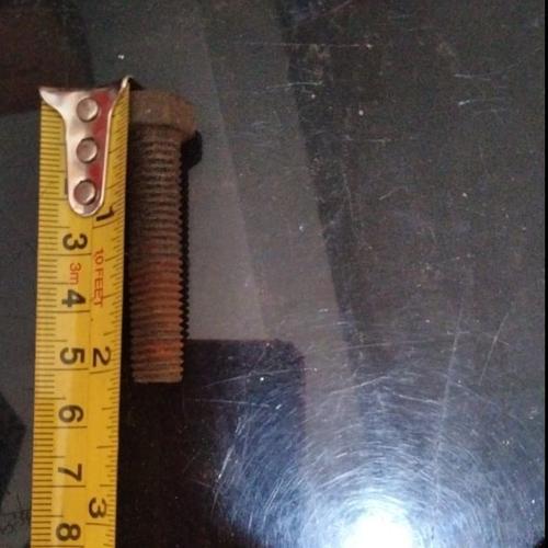 

Baut Hitam 3/8 x 2" " INCI inch 5cm 5 CM KEPALA KUNCI 14 BOLT M8 BESI