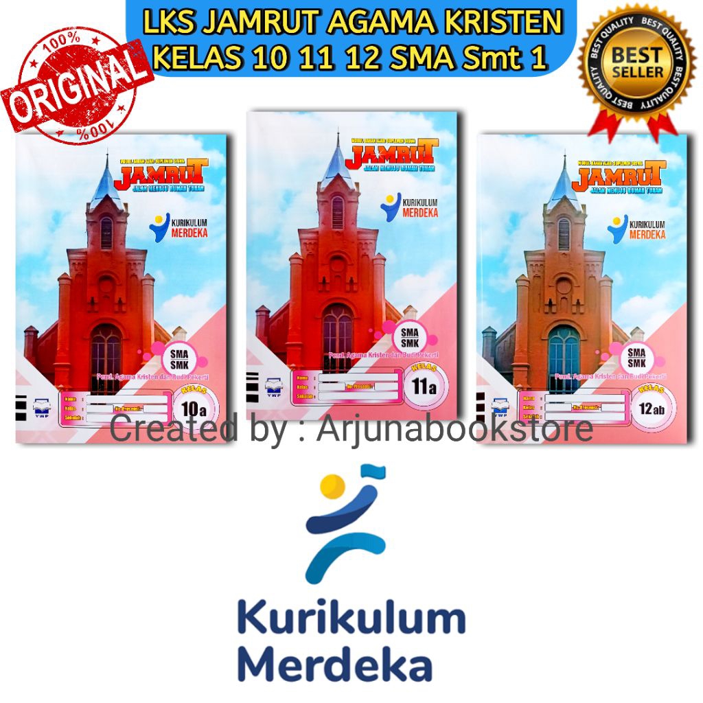 BUKU LKS JAMRUT AGAMA KRISTEN KELAS 10 11 12 SMA Semester 1 KURIKULUM MERDEKA