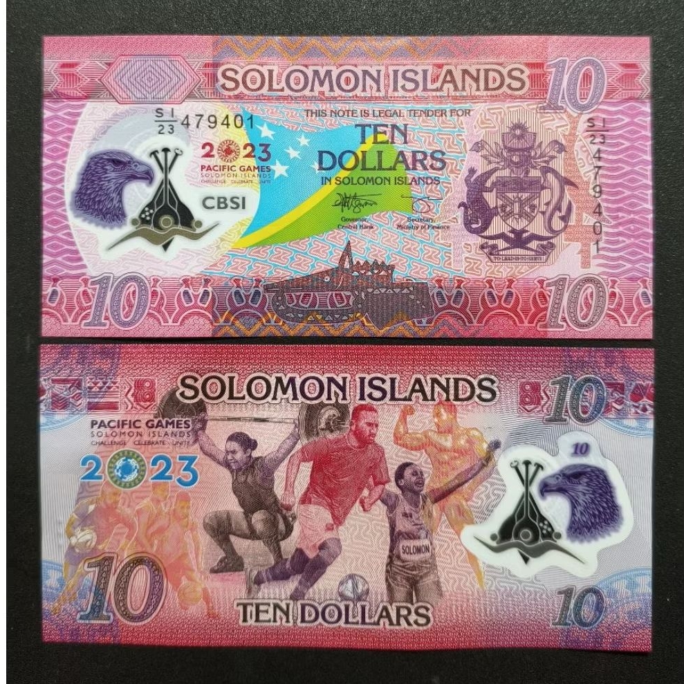 Koleksi Uang Polymer Solomon Islands 10 Dollars