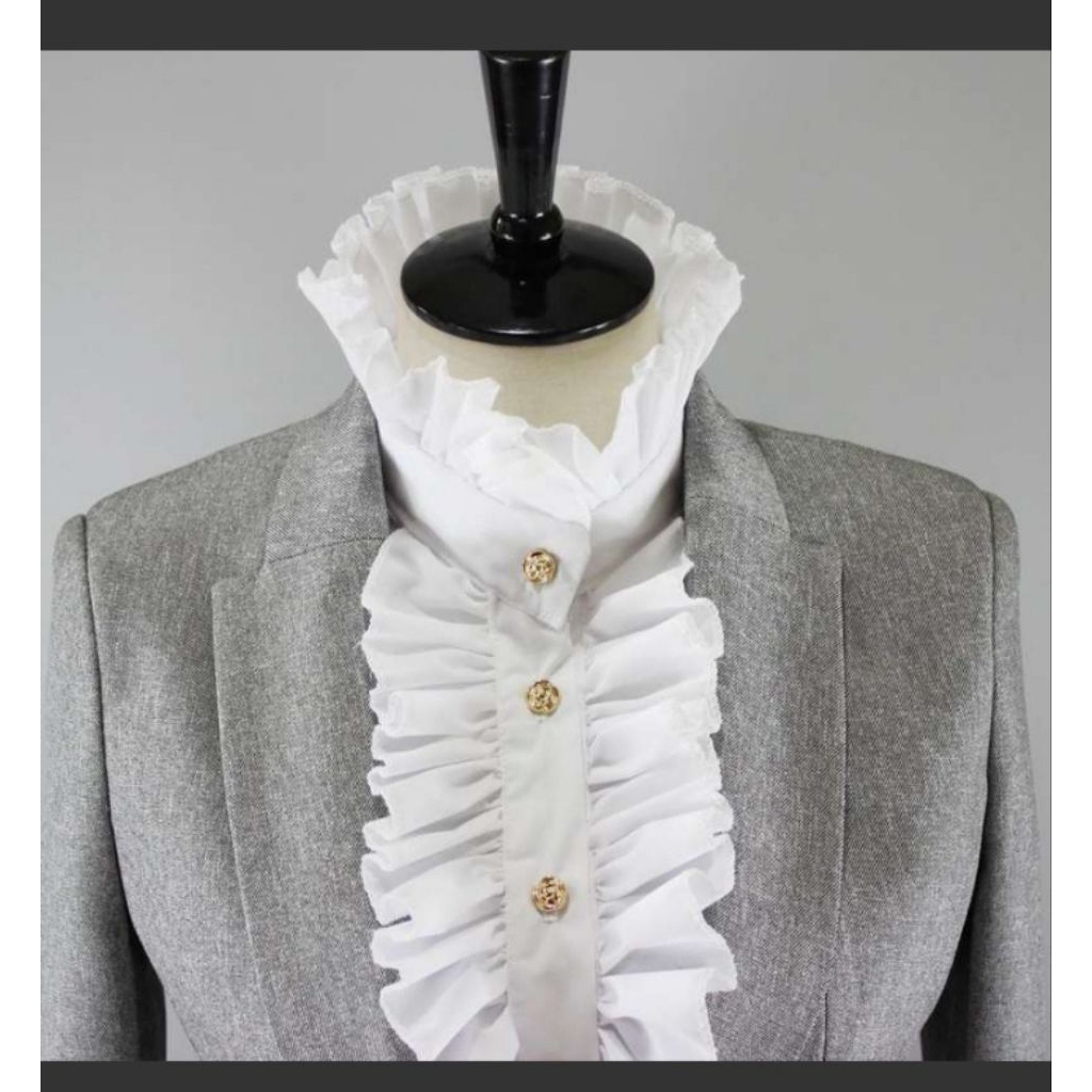 fake collar kerah palsu model dada kerut murah fake collar murah