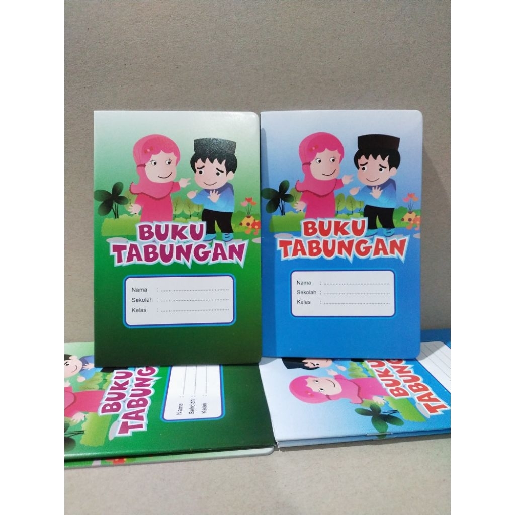 

Buku Tabungan Anak Kertas HVS ukuran A6 ( 10.5 x 16 cm )