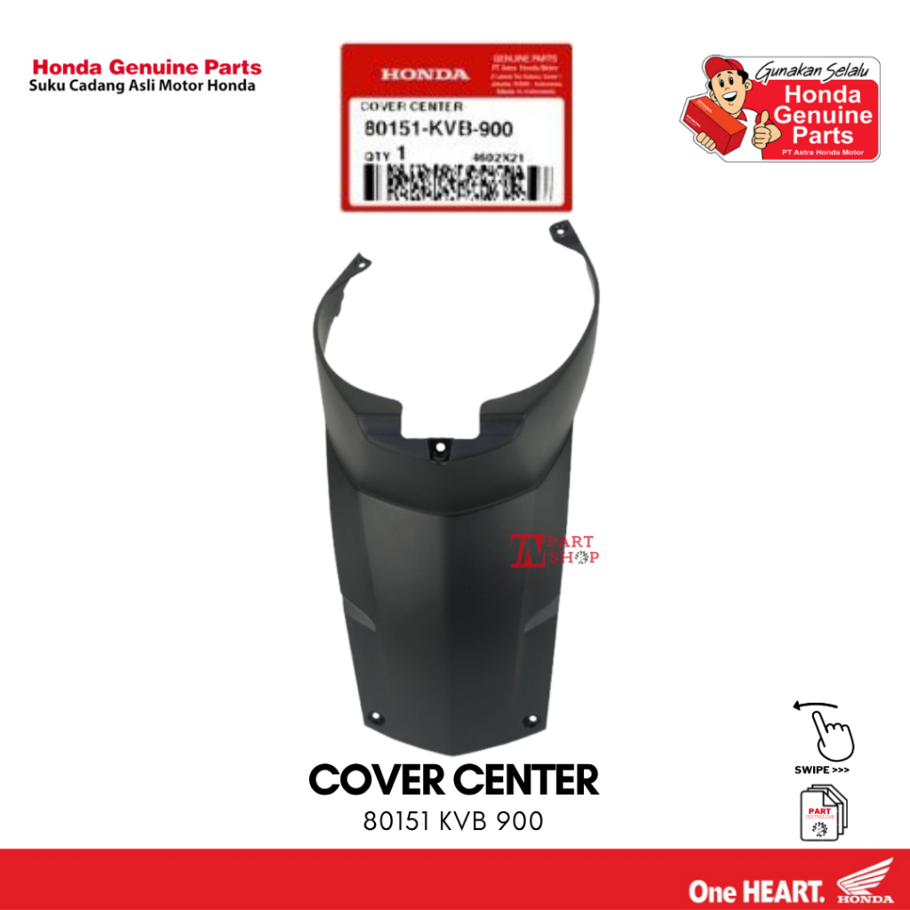 Cover Tutup Mesin Tengah (Cover Center) - Vario 110 CW Karbu / 80151-KVB-900