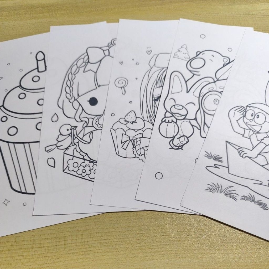 

Kertas Mewarnai Anak Isi 20 Lembar | Ukuran A5 | Random Karakter Anak & Kartun