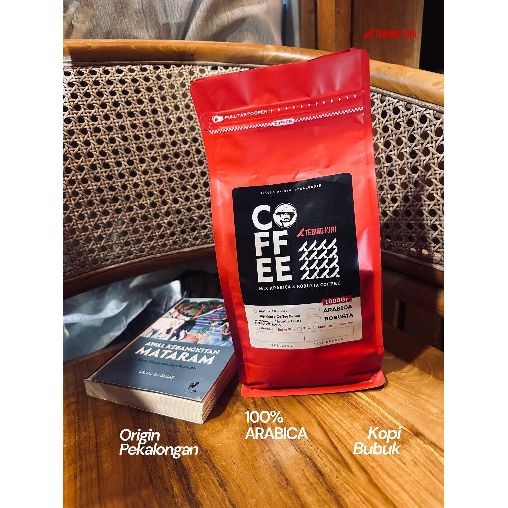 

TEBING KIRI 100 gr KOPI BUBUK 100% ARABICA PREMIUM ASLI PEKALONGAN MEDIUM ROAST