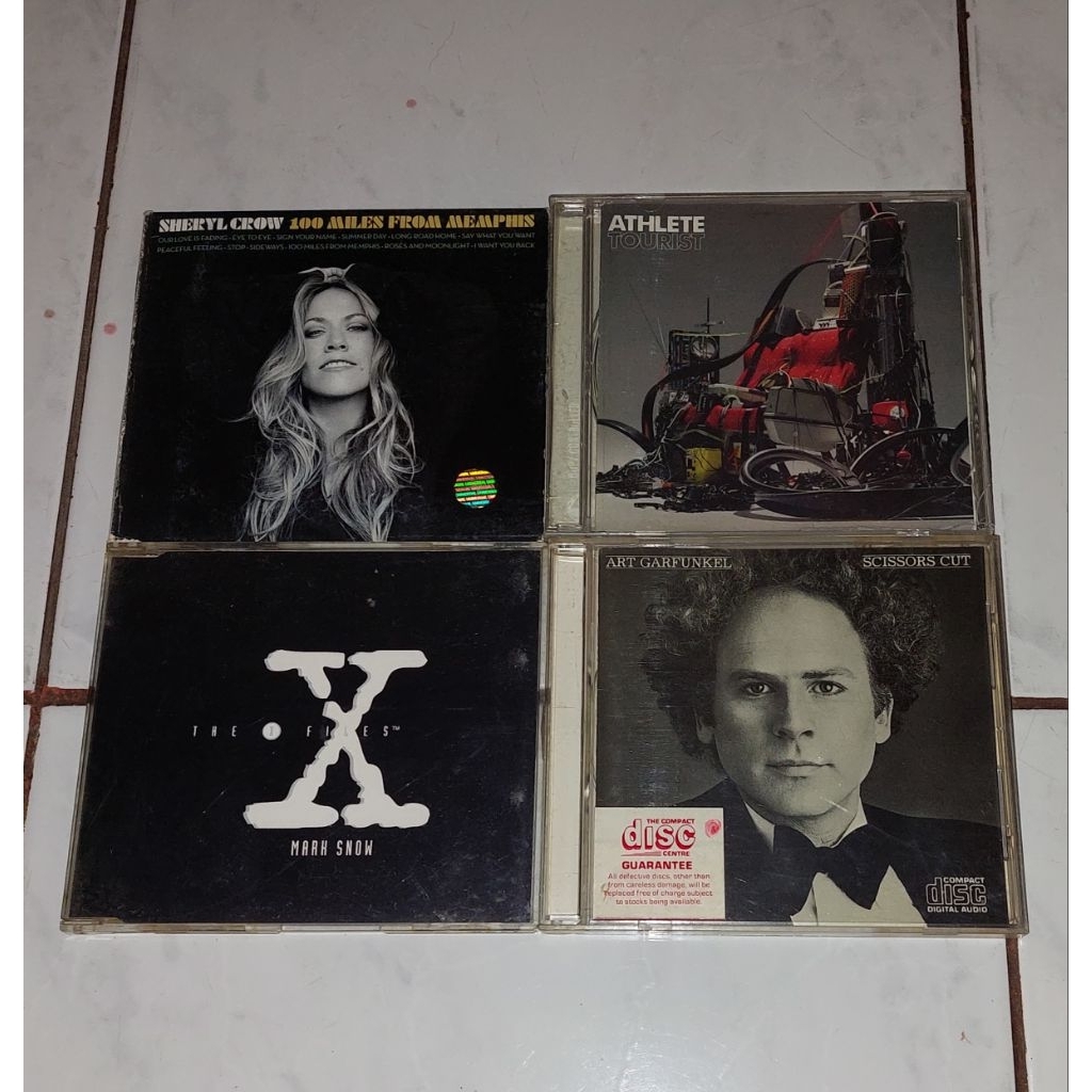 cd SHERYL CROW-100 Miles From Memphis / ATHLETE-Tourist (1) / MARK SNOW-The X Files / ART GARFUNKEL-