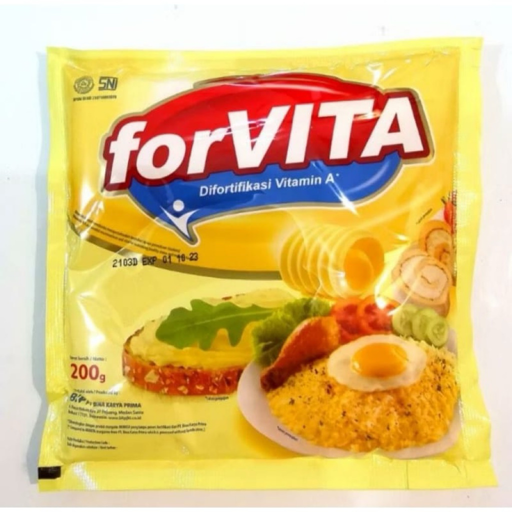 

Forvita Margarin Serbaguna 200 gram | mentega serbaguna