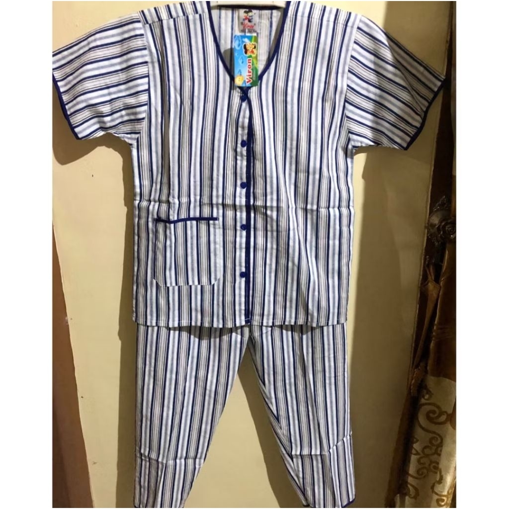 Baju Tidur Anak Viron 1-16 Baju Piyama Anak Katun Premium Adem