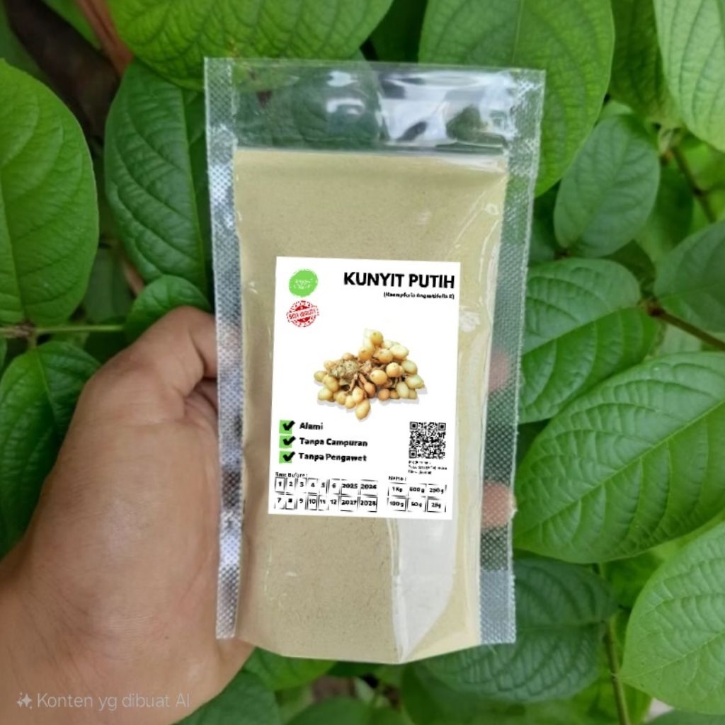 

Kunyit Putih Bubuk 100gr Serbuk Kunyit Putih Murni Alami Murah
