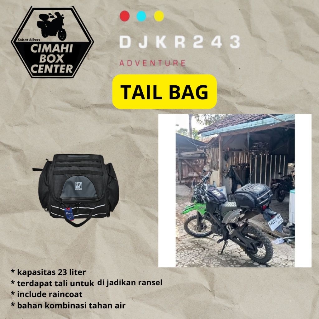 Tail Bag Tas Belakang Motor Universal