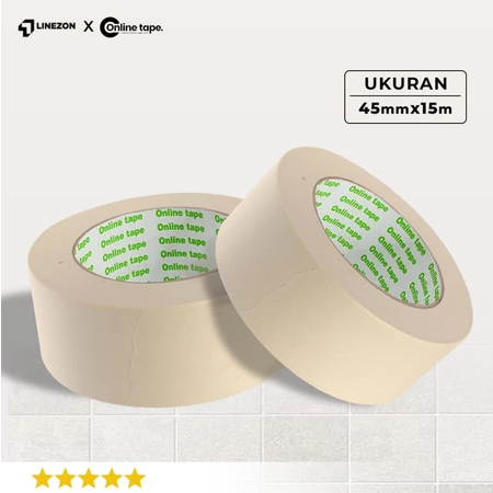 

Masking Tape / Lakban Kertas / SIZE 48mm / Panjang 15m