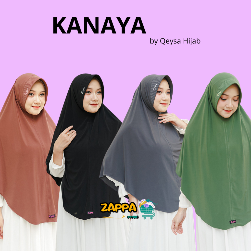 Bergo Kanaya Syar'i (Bergo Jumbo Anggun) by Qeysa Hijab