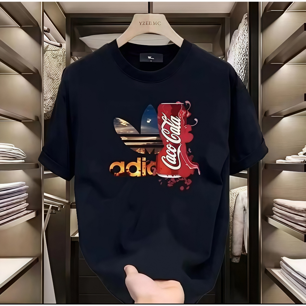 ADIDAS X COCA-COLA KAOS PENDek CETAKAN ORIGINAL, MODE UNISEX PRIA DAN WANITA
