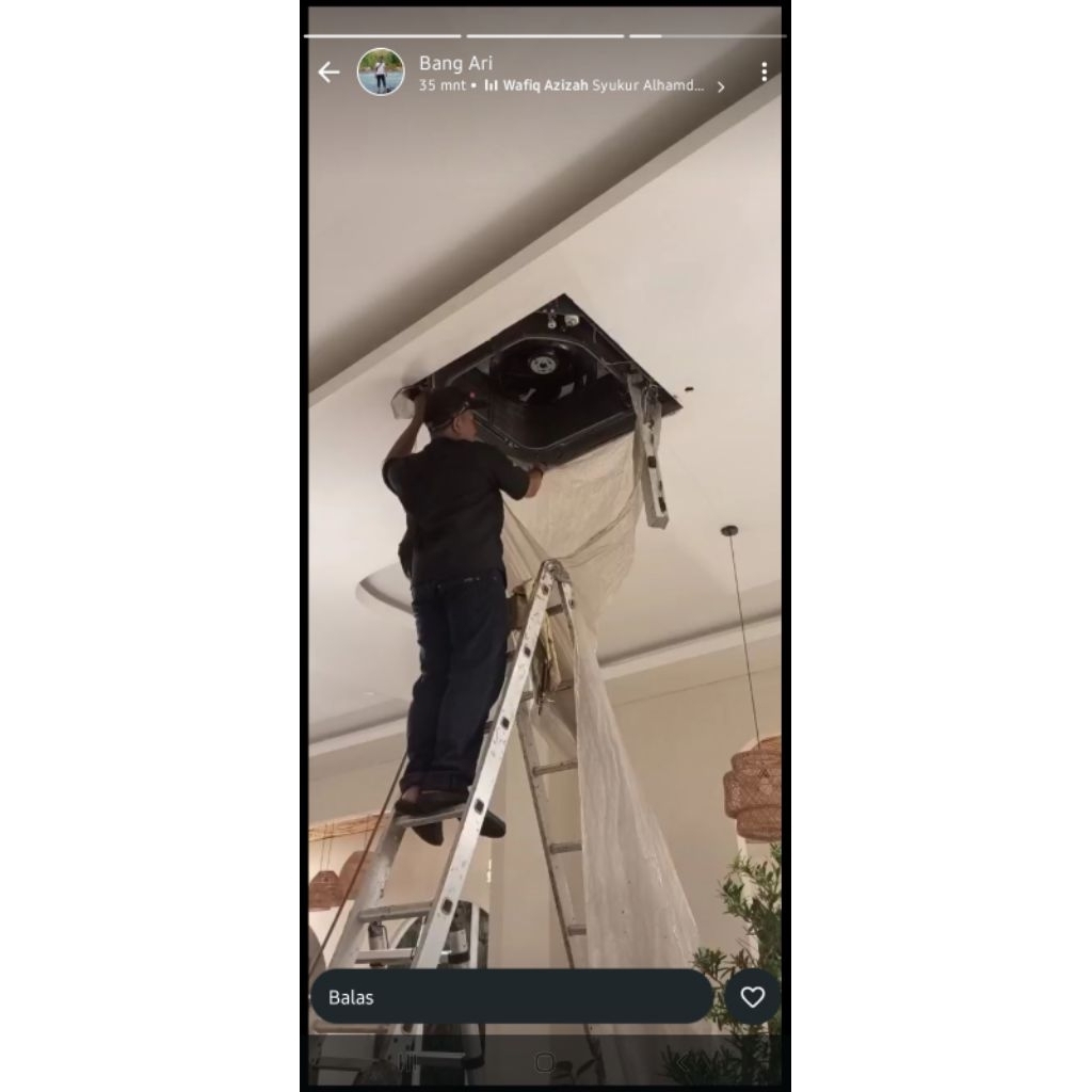 Cuci AC Cassete dan AC Standing Floor 2PK-5PK Inverter/Non inverter, Semua Merk