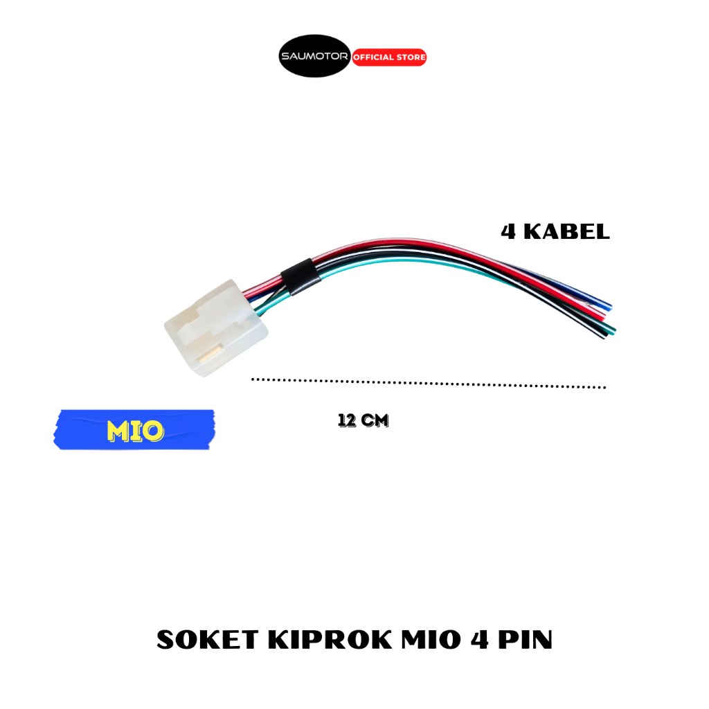 Saumotor Soket Kiprok Mio F1ZR Jupiter Soket regulator 4 kabel