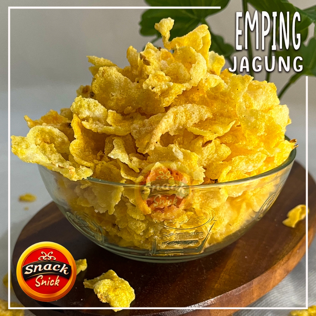 

Geprek Jagung Asin Emping Jagung 500gr gurih asin