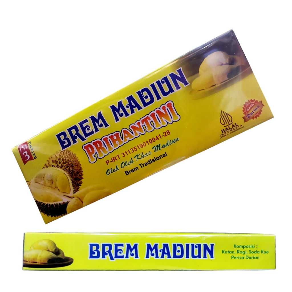 

Brem Prihatini Durian Isi 3 Batang Sedang Tradisonal Food