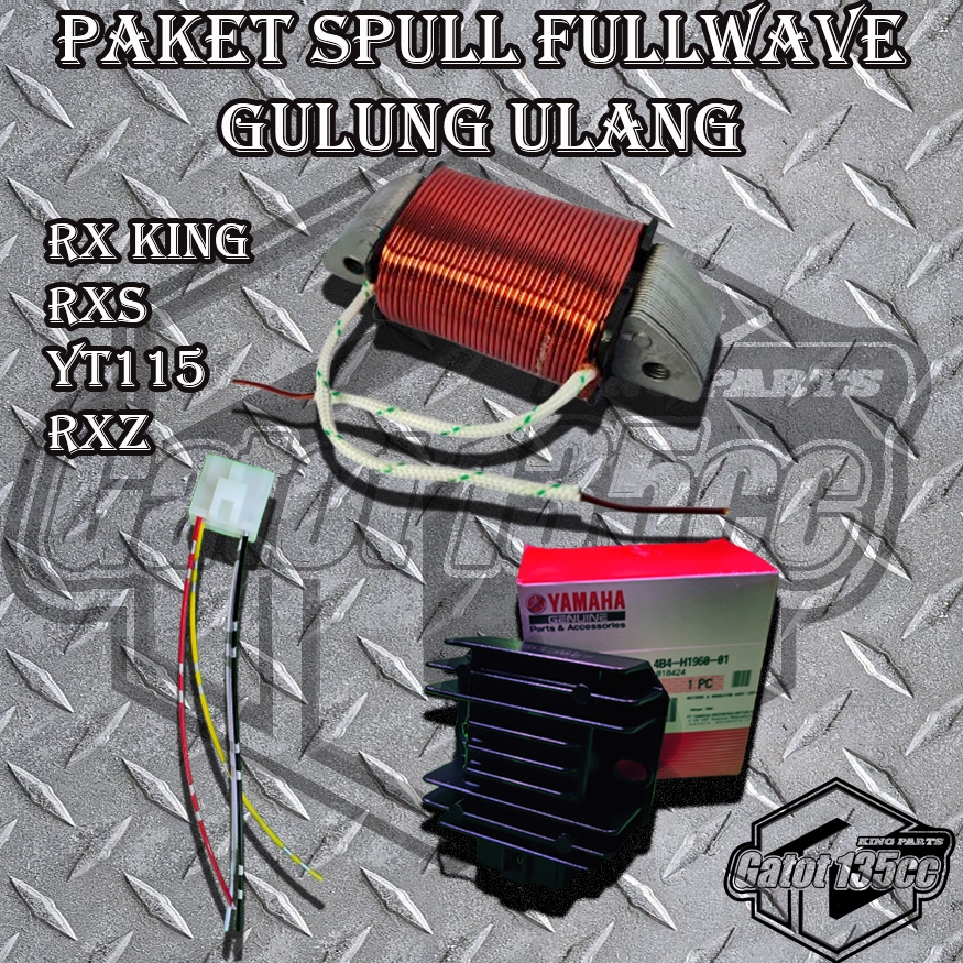 Paket spul pengisian fullwave Rx king Rxs RXz DC set kiprok Nmax suport Daymaker satu set spul kipro