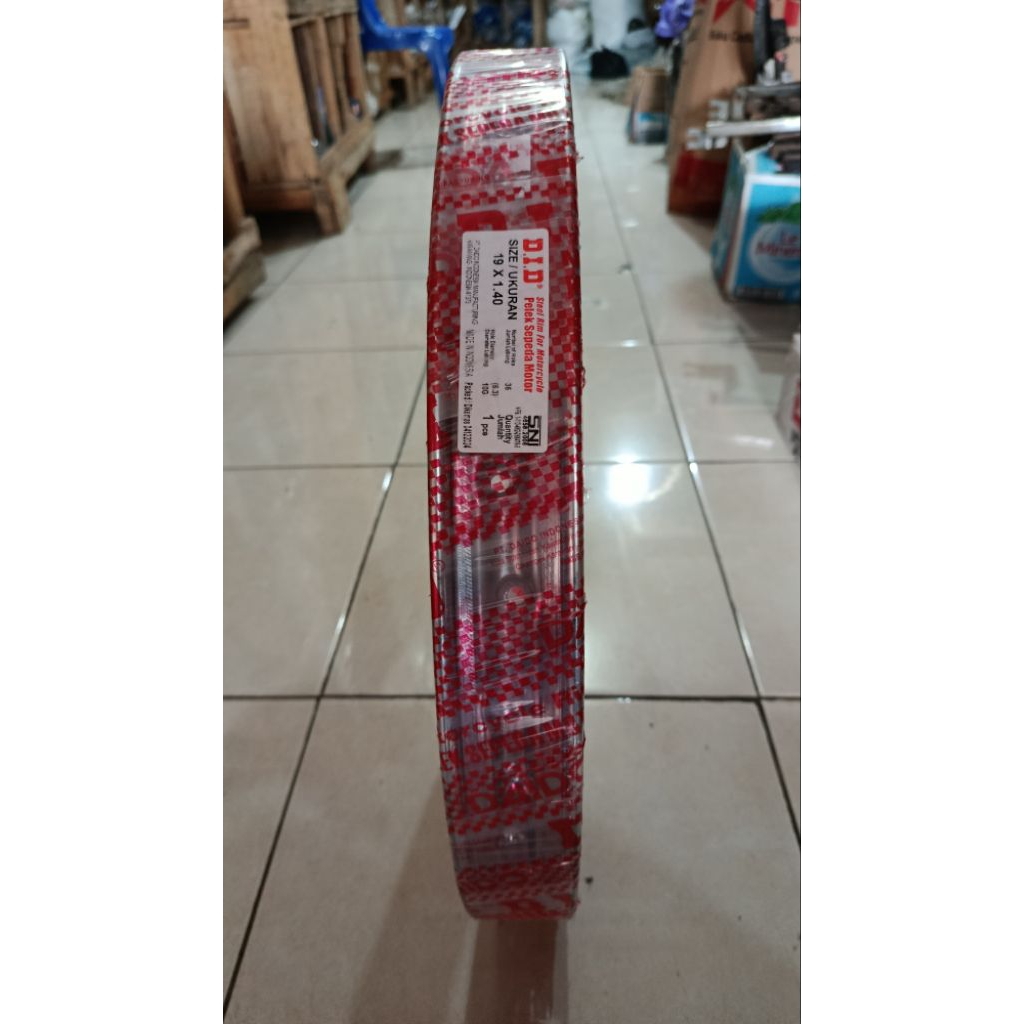 velg did original chrom  standar 1.40 ring 19 bahan besi 36 hole