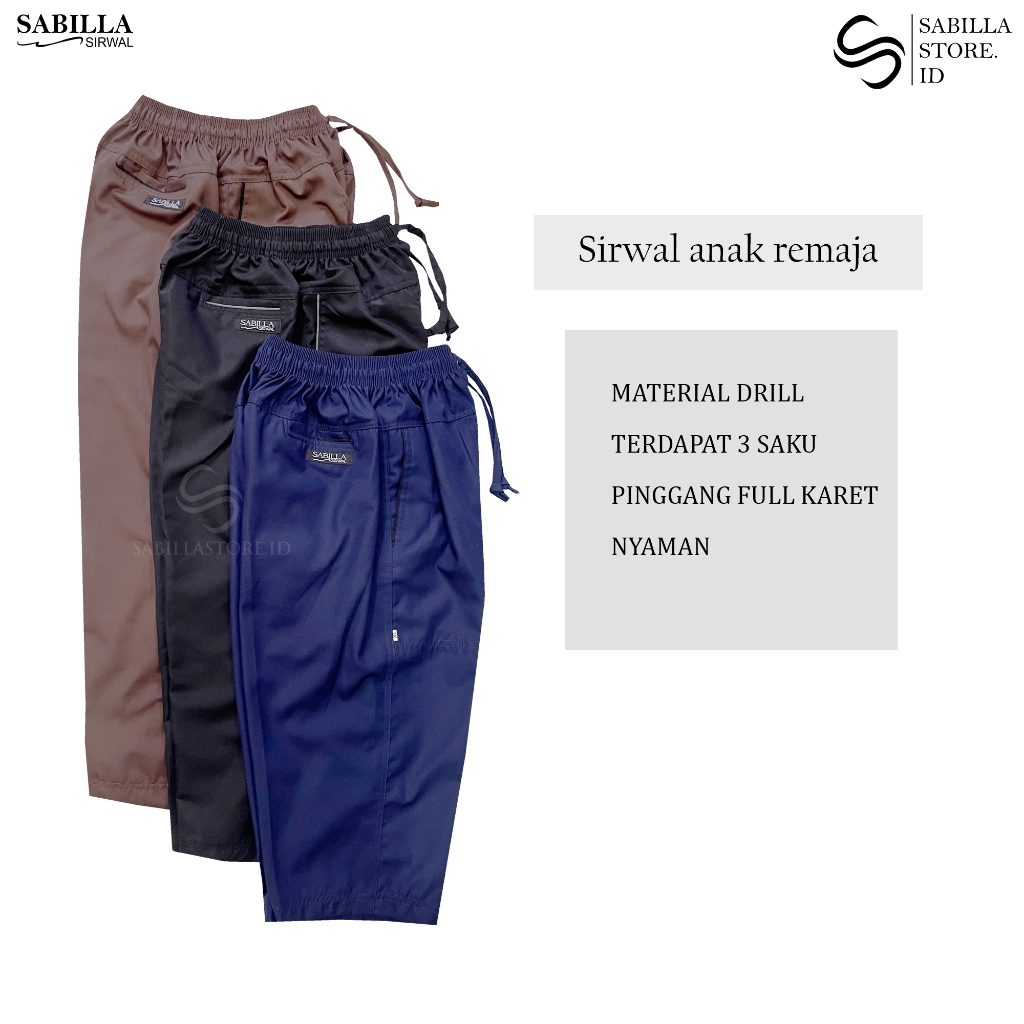 Sirwal sabilla anak sirwal remaja basic