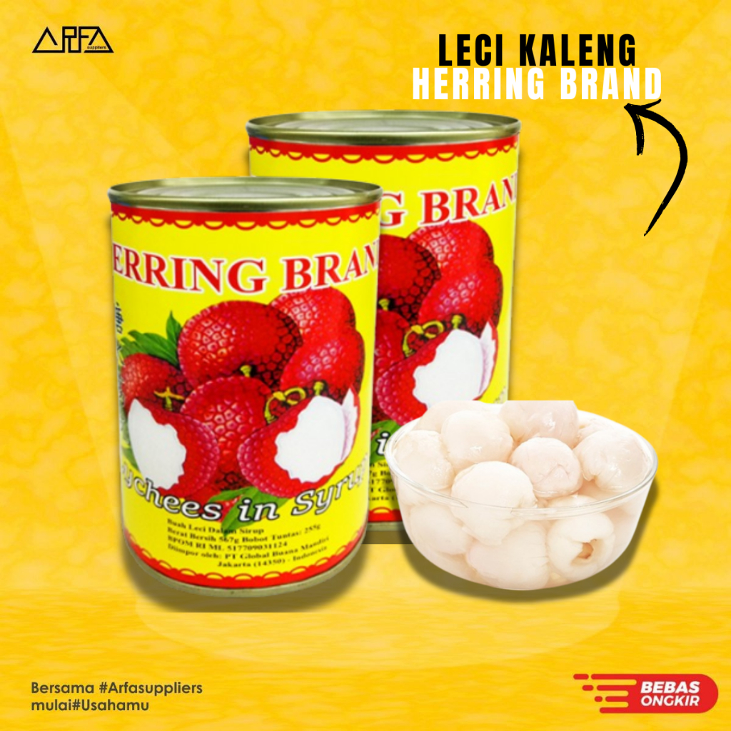 

Leci Kaleng Herring Lychee Can 567Gr / Lychee Kaleng