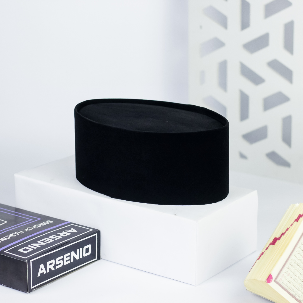 PROMO PECI SONGKOK KOPYAH HITAM POLOS PECI BAYI ANAK DAN DEWASA