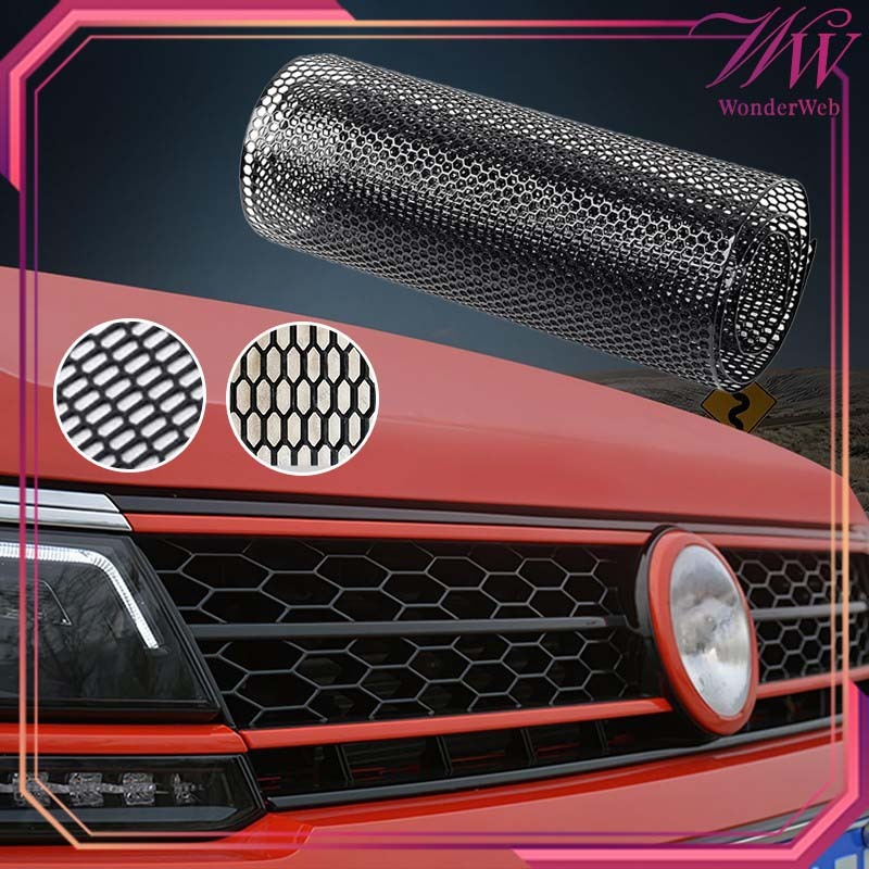 120*40cm Grill Jaring Mobil Car Grill Mesh Honeycomb Jaring Grill Bumper Mobil Grill Bumper Mobil
