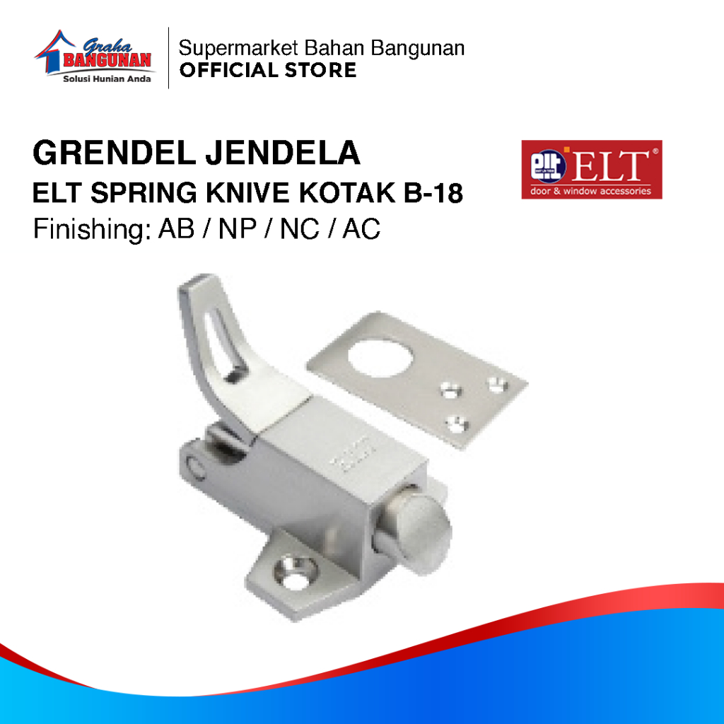 Grendel Jendela ELT B-18 / ELT SPRING KNIVE KOTAK B 18