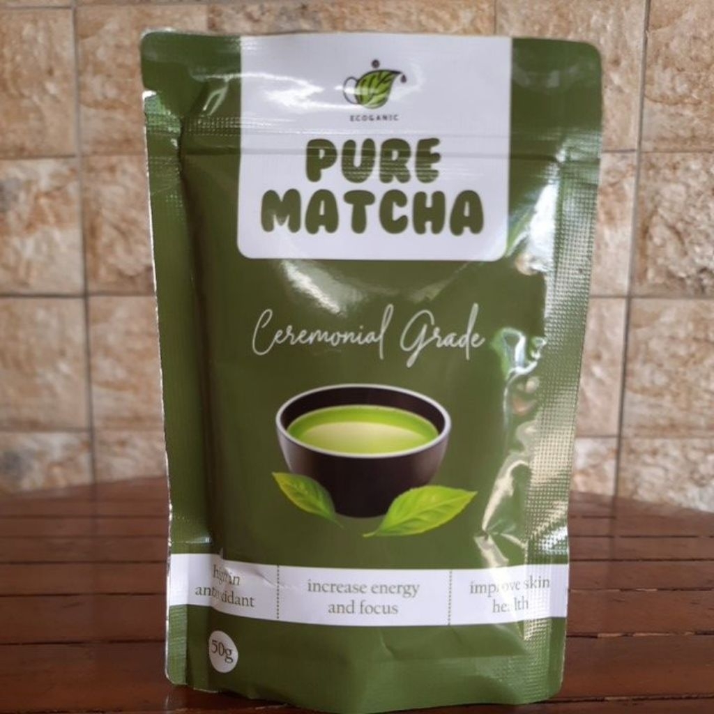 

Ecoganic Pure Matcha Ceremonial Grade 50 gr Pouch