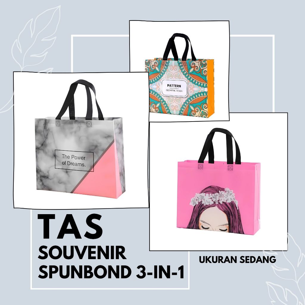 

【Paket Kombinasi】Tas Belanja/Tas Spunbond/Tas Souvenir/TasJinjing/Tas Lipat/Tas Kado/Kantong Belanja