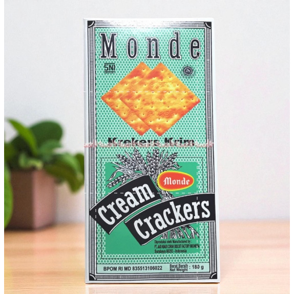 

Monde Cream Crackers 180gr Biskuit Krim Krekers Cocok Untuk Cemilan Monde Krim