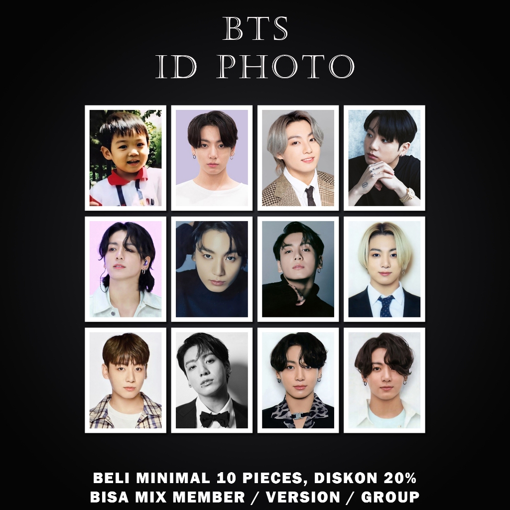 ID PHOTO BTS PAS FOTO BTS PHOTOCARD BTS