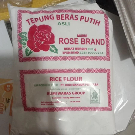 

TEPUNG BERAS MEREK ROSE BRAND KEMASAN 500 GR