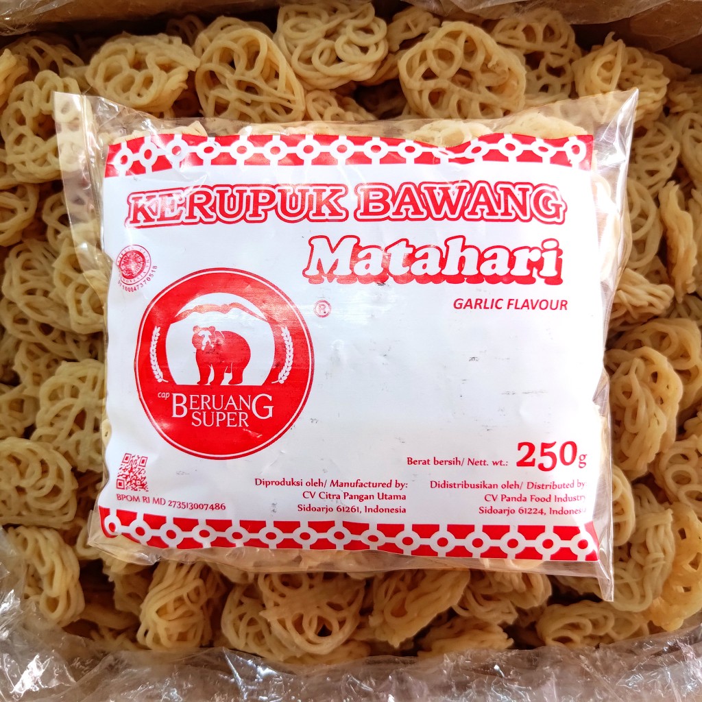 

Kerupuk Mentah Mamang Putih 250 gr cap Panda / Krupuk Matahari Putih Mentah / Kerupuk Murah