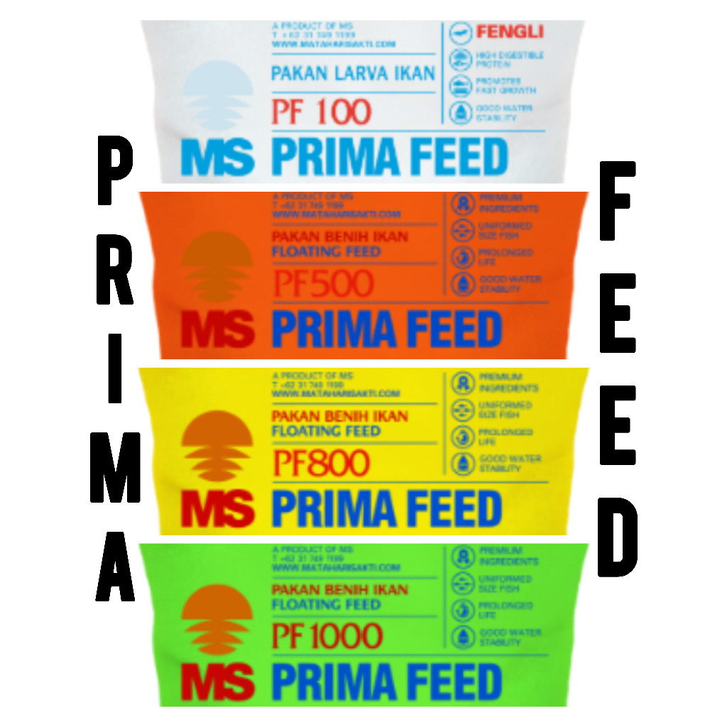 PRIMA FEED 10kg / SAK / pakan benih / PF100 PF500 PF800 PF1000
