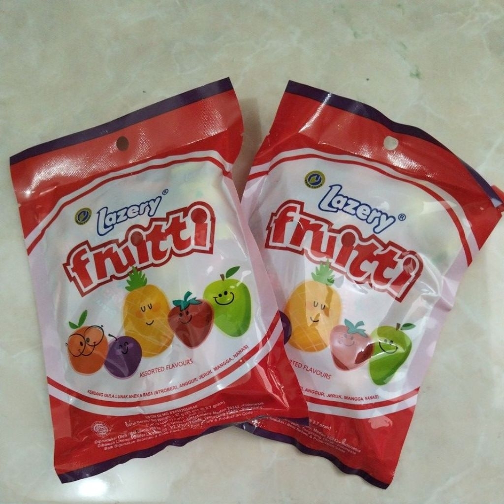 

Lazery Fruitti / Kembang Gula Lunak aneka rasa ( isi 25 pcs)