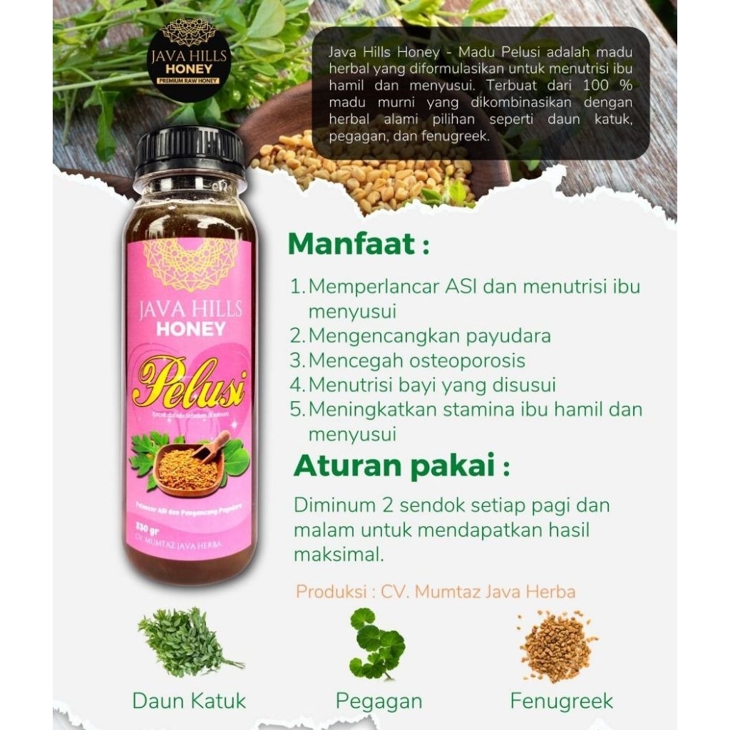 

MADU PELUSI JAVA HILLS HONEY UNTUK MELANCARKAN ASI BUSUI