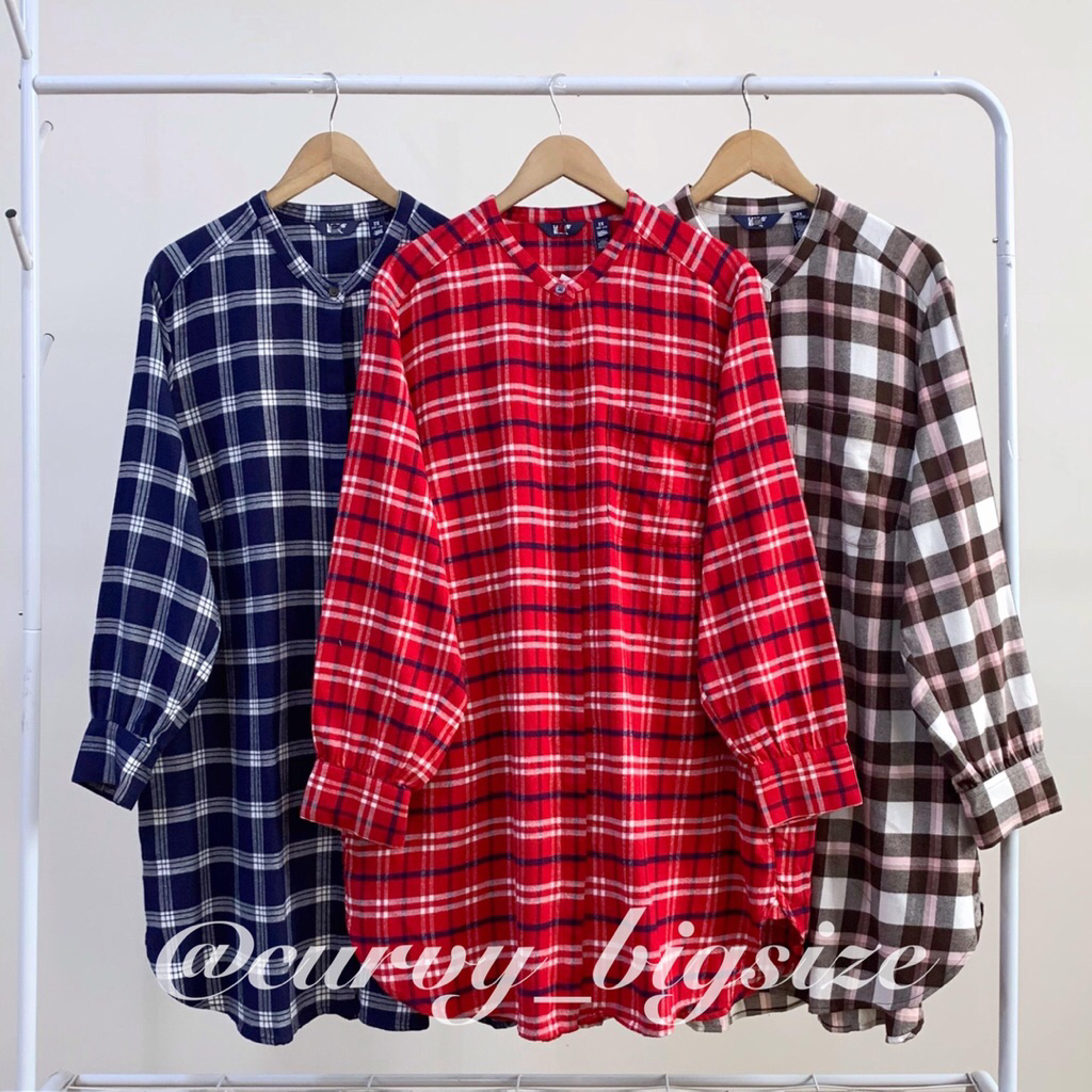 TUNIK KOTAK KOTAK JUMBO BIGSIZE